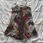 Nina Leonard  Womens Size Small Patchwork Mini Dress Lined Flowy Boho Hippie Y2K Photo 0