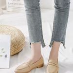 J.Crew  | RYAN FORMAL LEATHER CREAM BLUSH SLIP ON PENNY LOAFERS SIZE 7 Photo 0