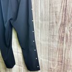Sharagano  Black Slim‎ Ankle Pants with Pearls on the sides Photo 3