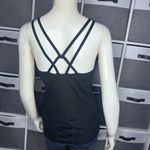 Zella  Jewel Strappy Back Workout Tank Built In Bra Size Medium Photo 2