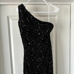 Black Sparkle Prom Dress Size 6 Photo 3