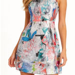 Doncaster  Collection Womens Floral Sleeveless Shift Dress 8P Multicolor Photo 0