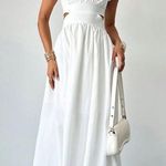 Firerie White Midi Dress with Cut Out Size XS Photo 0