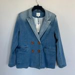 A loves A  Denim Western Double Breasted Blazer Size Medium NWT    Photo 0