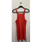 Madewell Racerback Square Neck Spaghetti Strap Coral Tank Dress Photo 2