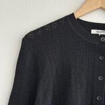 Madewell  The Signature Open Knit Cardigan in Black, Size X-Large Photo 2