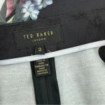 Ted Baker  Baynar Kensington Floral Ankle Grazer Trouser Pants in Black size 2 Photo 7