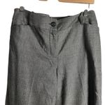 Ann Taylor  LOFT Ann Fit Herringbone Gray Wide Leg Wool Trouser Pants Size 8 Photo 1