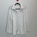 4th & Reckless Taina oversized waffle shirt in white size s Photo 2