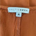 Baltic Born  Maxi Dress XL‎ Burnt Orange Flutter Sleeve Tiered Boho Chic Prairie Photo 1