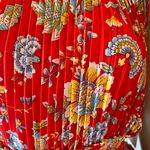 Nanette Lepore Saffron Sun Print Pleated Midi Dress Photo 4