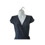 Brandy Melville Navy Blue Ditsy Floral Robbie Wrap Dress OS Photo 2