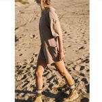 Free People Movement Women's Hot Shot Romper Tee in Mocha Latte size S NWT Photo 2