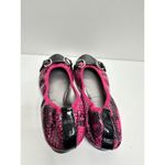Tahari  Gustave Flats Womens Snakeskin Print Pink/Black Size 6.5 Photo 5