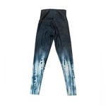 Onzie Graphic Tie Dye High Rise Midi Yoga Leggings Ombré Blue Size S Photo 1