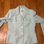 Le Suit  light blue tweed blazer Photo 5