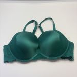 City Chic  Allure Push Up Satin Padded‎ Underwire Boudoir Sexy Bra Size 42C Green Photo 2