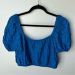 ZARA  Balloon Puff Sleeve Crop Top Photo 6