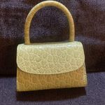 By FAR Mini Pistachio Circular Croco Embossed Leather Green Photo 1