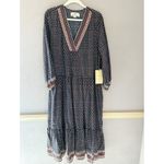 Trovata Birds of Paradis Tier Prairie Bohemian Silk Blend Dress Size Large Photo 1