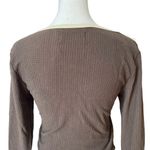 Cider  Lace Up Ruffle Blouse Photo 5