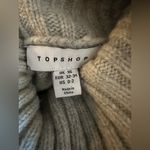 Topshop  knit exposed seam turtleneck oversized relaxed sweater Photo 6