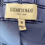 Elizabeth McKay Blue Patterned Long Sleeve silk dress size 0 Photo 5