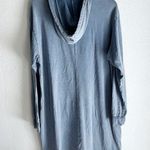 Torrid  Mini French Terry Hoodie Dress Indigo Blue Mineral Wash Sz 2 Photo 3