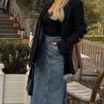 ZARA  skirt denim jeans flared boho hippie casual  Photo 3