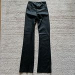 Enza Costa Matte Vegan Leather Bootcut Leggings NWOT Size 0 Black Photo 2