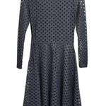 Maje Rana Black Eyelet Lace Semi Sheer Midi Dress size 1/ US XS Photo 8