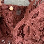 Free People  FP One Adella Bralette Rust Neutral Lace Medium Photo 3