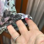 Energie Brown and Blue Relaxed cold shoulder Blouse with 3/4 Sleeves Photo 8