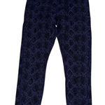 Athleta  Ultimate 7/8 Tight Leggings Dark Purple‎ Black Animal Print High Rise S Photo 0