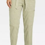 Universal Threads Universal Thread Pale Sage Green Belted Utility Cargo Pants Photo 0