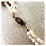 Freshwater pearl triple strand necklace Photo 3