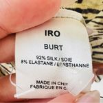 IRO  Animal Tiger Zebra Print Ruched Silk Tank Top - 2 Photo 7