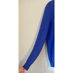 C by Bloomingdale 100% 2 Ply Cashmere Sweater Electric Blue Small (Tags says M) Photo 3