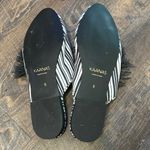 Kaanas  Cocuy Women’s striped‎ mule slides with tassels Navy and White Size 9 Photo 2