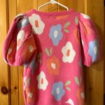 Pink Petal Pop Puff Sleeve Sweater Size Small Photo 2