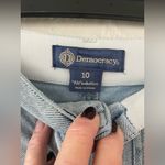Democracy  Ab-Solution Womens Cargo Light Denim Stretch Blue Boyfriend Shorts; 10 Photo 2