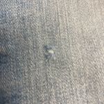 MOSSIMO Women’s Power Stretch Curvy Skinny Distressed Jeans Size 14 Short Blue Photo 5