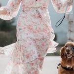 One 33 Social Floral Asymmetrical Dress Multi Size 10 Photo 2