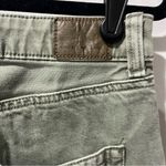 American Eagle  Jeans Olive Green High Rise Distressed Women Size 6 Petite Photo 5