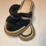 Tahari - espadrilles sandal black fabric straps size 6 Photo 5