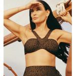ANDIE Swim x Demi Moore The Monaco Bikini Top in Black and Gold NWT Photo 0