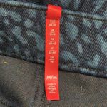 Spanx Blue Leopard Print High Waist Animal Print Jean-ish Ankle Leggings Size M Photo 6