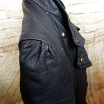 ZARA Moto Lamb Leather Jacket Women XS Black Cropped Multi Zipper Biker Rock VTG Photo 5