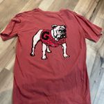 Pressbox Red V-Neck T-Shirt Georgia Bulldog size small Photo 1