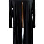 Comfy USA Black Modal Jersey Split Back Long Cardigan Lagenlook Artsy M Size M Photo 1